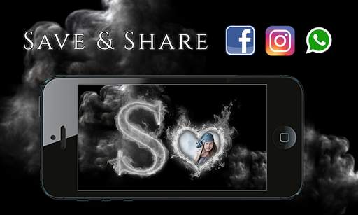 Smoky Text Photo Frames screenshot 11
