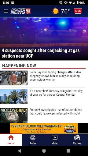 WFTV Channel 9 Eyewitness News screenshot 1