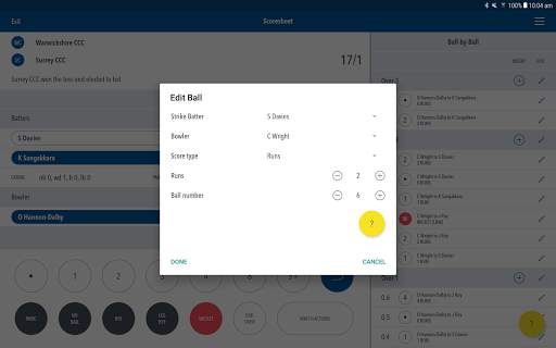 Play-Cricket Scorer screenshot 8
