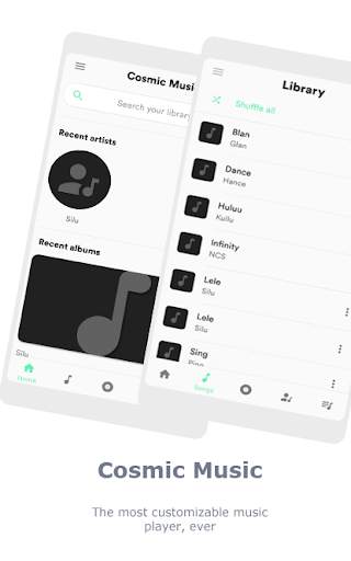 Cosmic Music Player - Mp3 Player, Audio Player screenshot 1