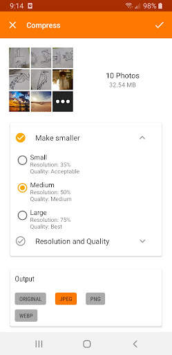 Photo Compress & Image Resize: Convert Crop Share screenshot 1