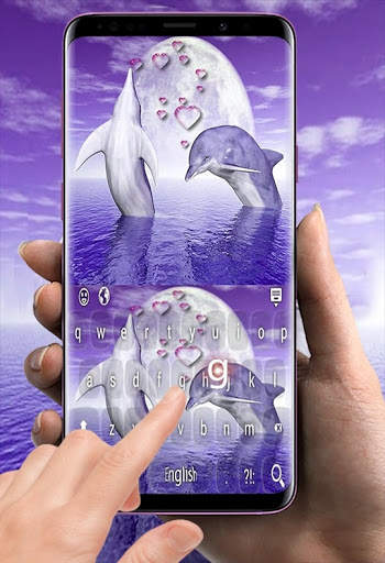 Dolphin Love emoji Keyboard screenshot 4