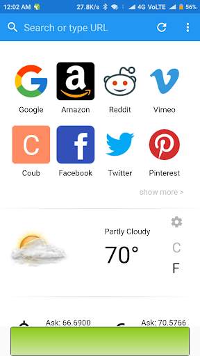 Lite Browser screenshot 1