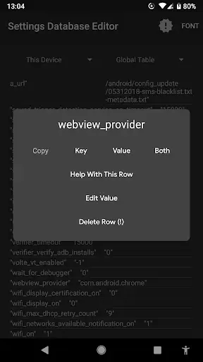SetEdit (Settings Database Editor) screenshot 2