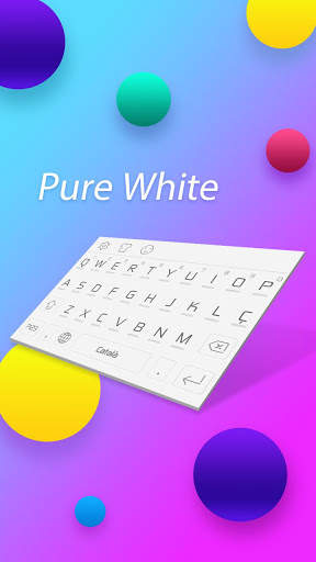 Pure White Keyboard screenshot 1