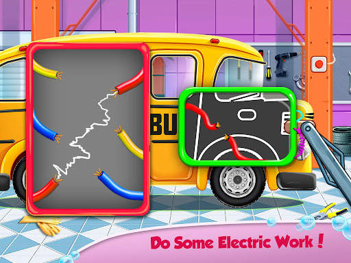 School Bus Wash & Repair Game screenshot 7