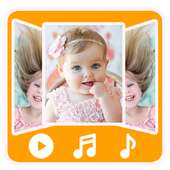 photo video maker with music logo