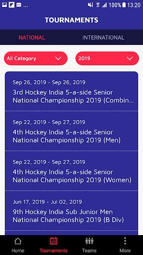Hockey India Official APP screenshot 2
