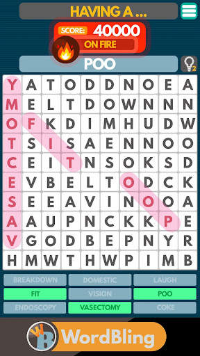 Word Bling: A funny offline wo screenshot 2