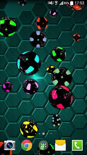 Black Bubble Live Wallpaper screenshot 2