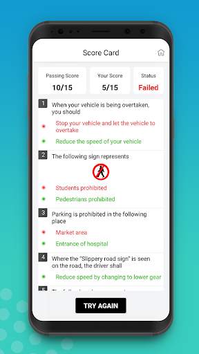 RTO  Exam : Driving Licence Test Questions screenshot 3