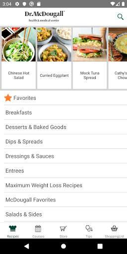 Dr. McDougall Mobile Cookbook screenshot 1
