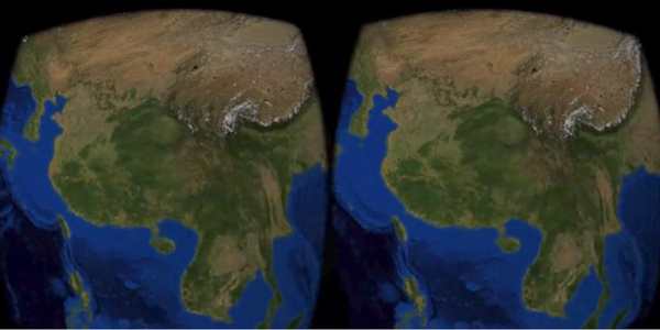 Earth in Google Cardboard screenshot 1