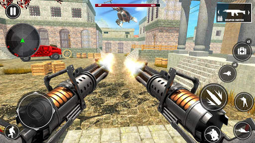 Critical Machine Gun Strike: Action shooting games screenshot 1