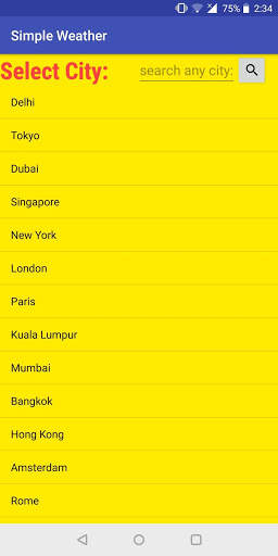 Simple Weather App screenshot 1