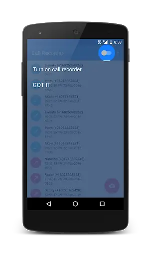 Call Recorder for Android screenshot 1