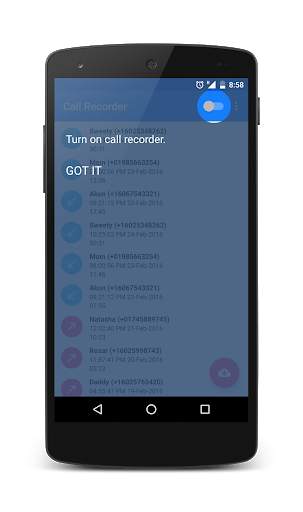 Call Recorder for Android screenshot 1
