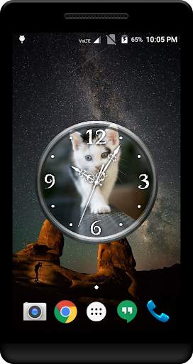 Cat Clock Live Wallpaper screenshot 1