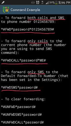 Remote Call/SMS Forward (Lite) screenshot 4