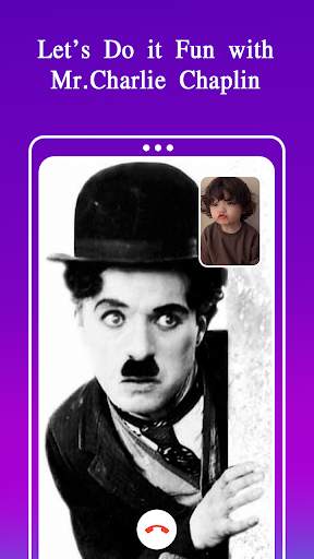 Charles Chaplin Funny Call & Fake call Video Prank screenshot 4