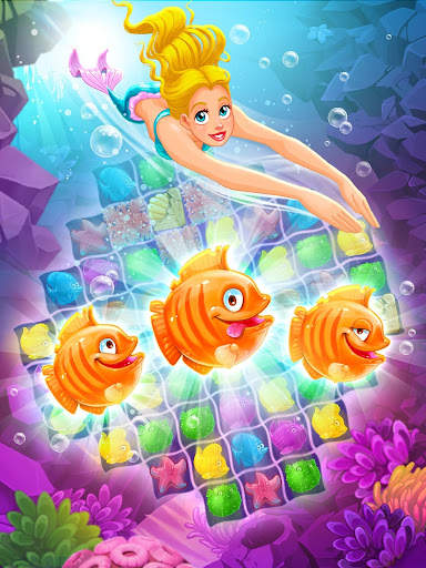 Mermaid - puzzle match-3 harta screenshot 20
