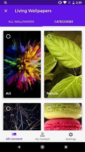 Living Wallpapers - powered by Fyuse LiveWallpaper screenshot 1