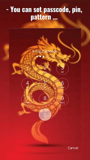 Chinese Dragon Lock Screen screenshot 2