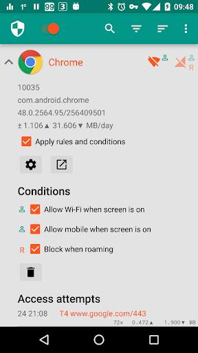 NoRoot Firewall - Android Firewall, Data Saver screenshot 2