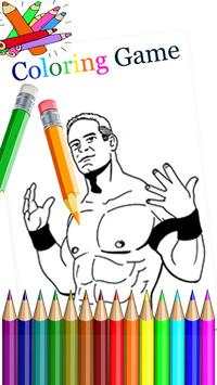 Coloring Page WWE स्क्रीनशॉट 1