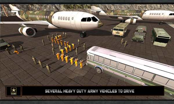 Airport Army Prison Bus 2017 screenshot 7