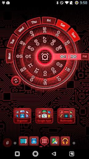 PCB Red ⁞ TSF Shell 3 Theme screenshot 3