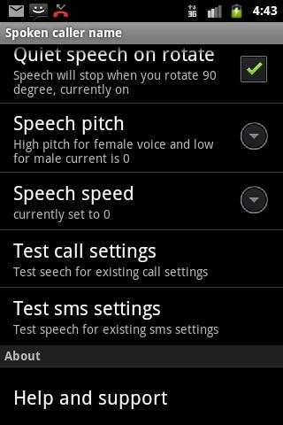 Talking SMS and Caller ID Free screenshot 4