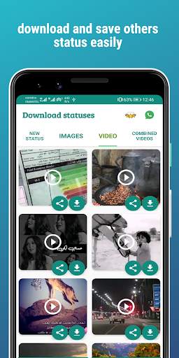 DOWNLOAD STATUS: WA STATUS SAVER & VIDEO SPLITTER screenshot 1