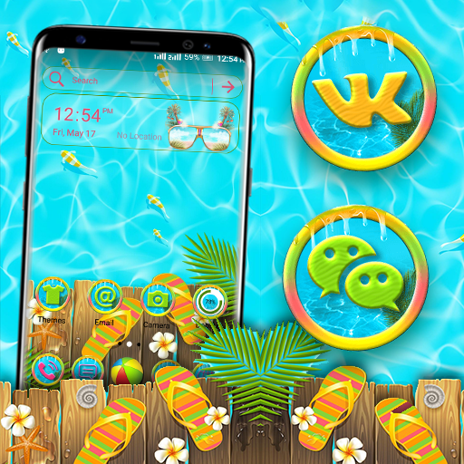 Cool Summer Launcher Theme icon