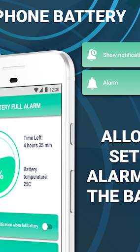 Battery Alarm - Full & Low Battery screenshot 2