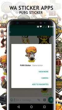 WA Stickers For PUBG-PUBG Whatsapp Stickers screenshot 4