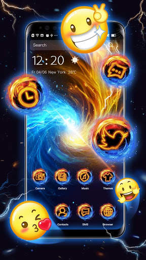Ice Fire Wallpaper Themes screenshot 1
