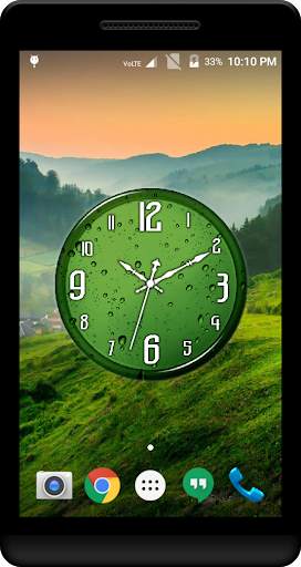 Green Clock Live Wallpaper screenshot 3