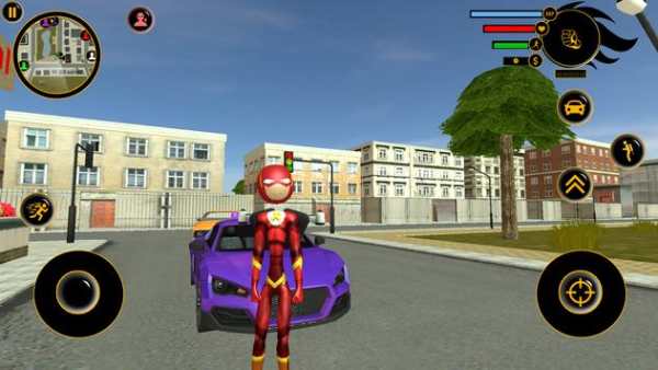 Stickman Flash Jetpack Rope Hero screenshot 2