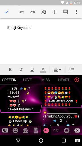 Neon Light Emoji Gif Keyboard Wallpaper screenshot 6