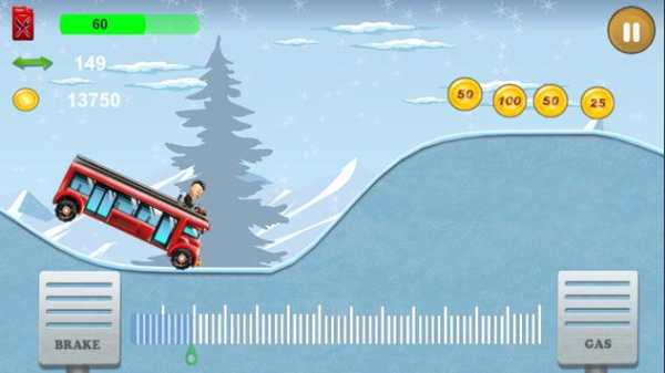 Upin Bus Extreme Hill Racing screenshot 5