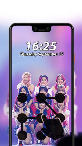 Twice Pattern Lock Screen 🔒 5 تصوير الشاشة
