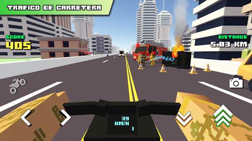 Blocky Moto Racing - motos screenshot 2