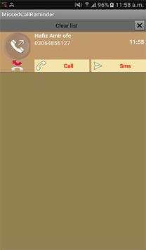 Missed Call Reminder and SMS Alerts screenshot 12