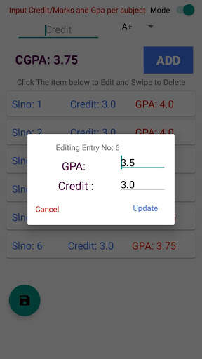 CGPA Calculator-Best university Cgpa Calculator screenshot 3