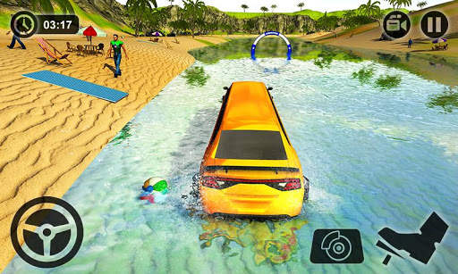 Beach Water Surfer Limousine Car Driving Simulator screenshot 3