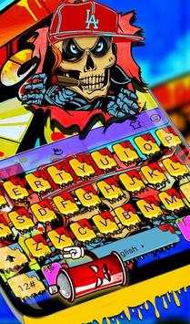 Live 3D Skull Monster Keyboard Theme screenshot 2