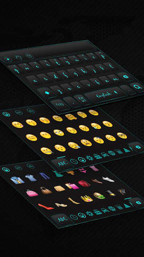 Eccentric Radiant Blue Keyboard Theme screenshot 3