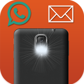 Flashlight Alert On Call &amp; SMS أيقونة