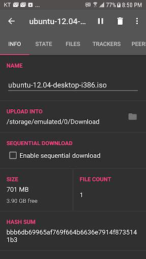 bTorrent screenshot 2